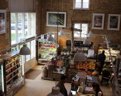 Daylesford Organic Farm Shop interior - visit on one of cycling or walking holidays