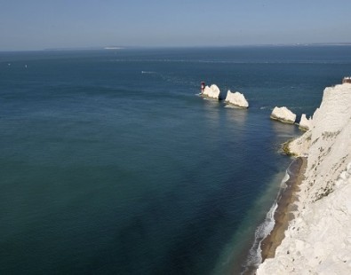 Stunning chalk stacks as seen on our New Forest to the Isle of Wight cycling holiday