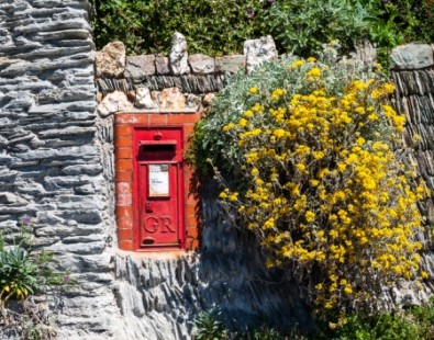 A red English postbox - lots of our customers send excellent feedback to us on completion of their cycling vacations