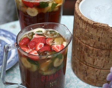 The perfect picnic to pack in your pannier on a cycling holiday - Pimm's is a must!