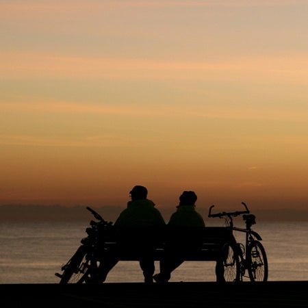 Dorset sunset on a Carter Company cycling holiday