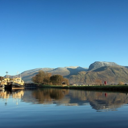 The Caledonian Canal and Ben Nevis on The Carter Company Luxury Scottish Highlands cycling holiday