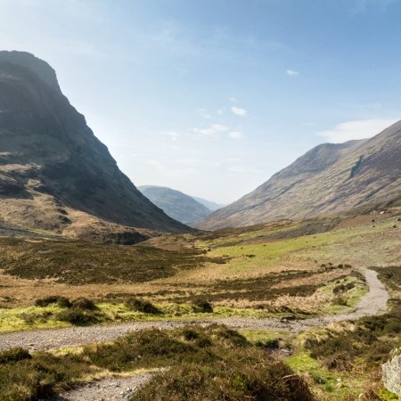 View through Glencoe, which features on the route of The Carter Company's 'West Highland Way 9 nights' walking holiday