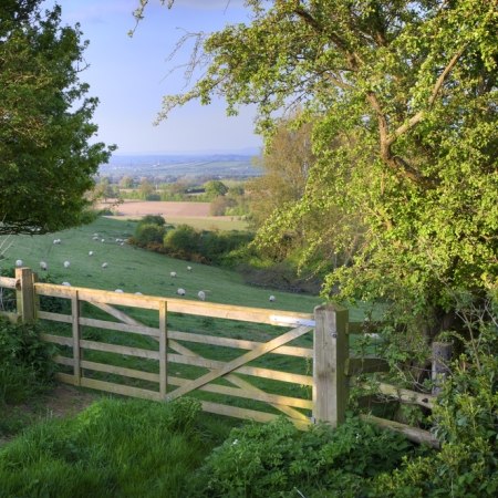 Ilmington gate in the Cotswolds, featured in this cycling and walking holiday 