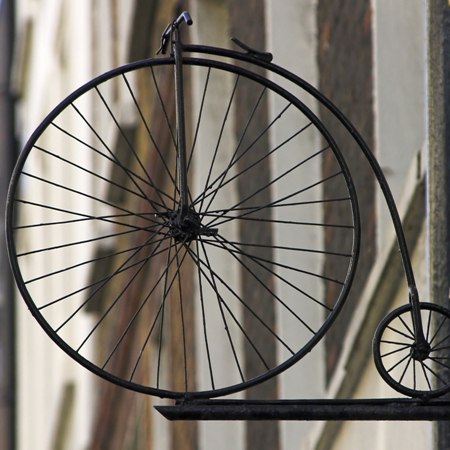 A traditional pennyfarthing - discover more English history on our Grand Tour of England by bike