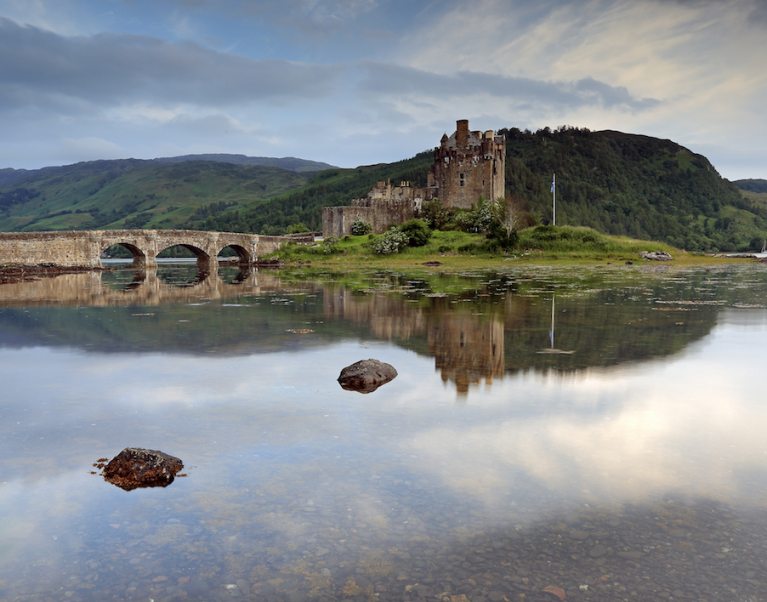 The iconic Eilean Donan castle in Scotland, which does not feature on our tour but is open to the public to visit