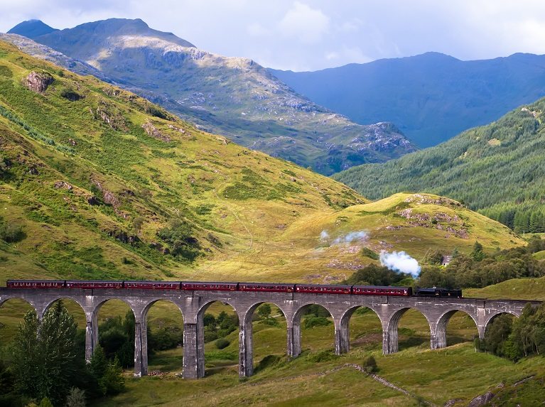 Enjoy a steam train ride on the Jacobite line  