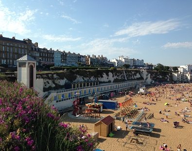 A view over Viking Bay in Broadstairs, Kent