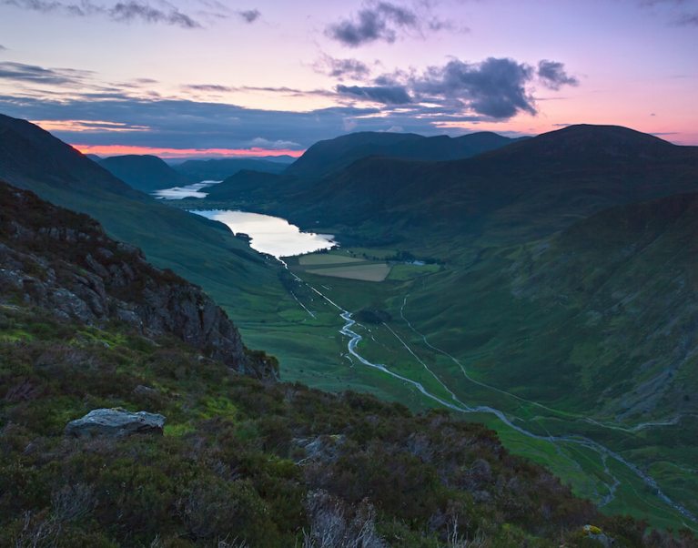 A view over Buttermere in the Lake Distirct, our favourite travel photo here at The Carter Company's cycling holidays and walking tours