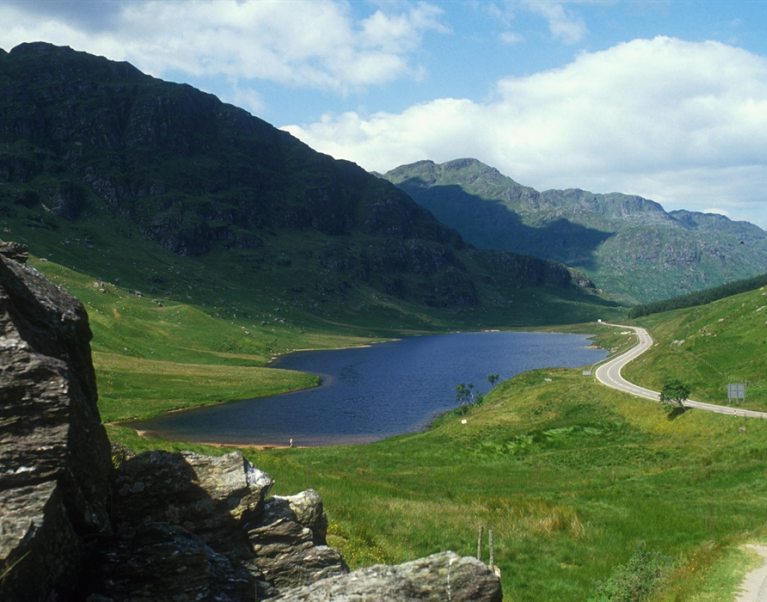 The view from Rest and Be Thankful, the Scottish Highlands