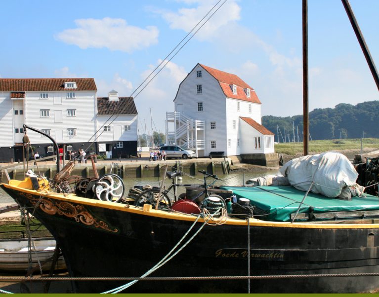 Woodbridge Tide mill epitomises the Suffolk coast character which you can experience on our Suffolk walking and cycling holidays